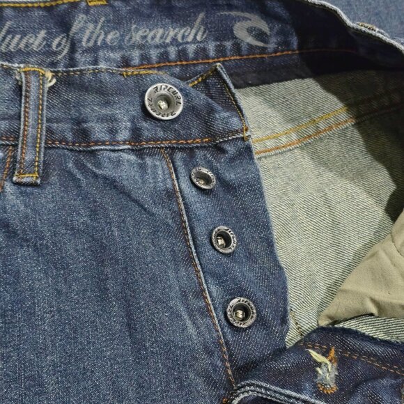 Rip Curl Men’s Medium Wash Denim Jeans | Cotton Casual Button Fly | Relaxed Fit - Picture 6 of 8